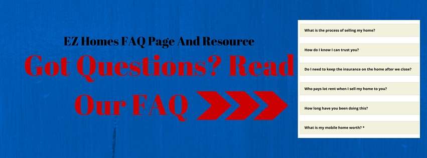 Mobile Home Buyers FAQ